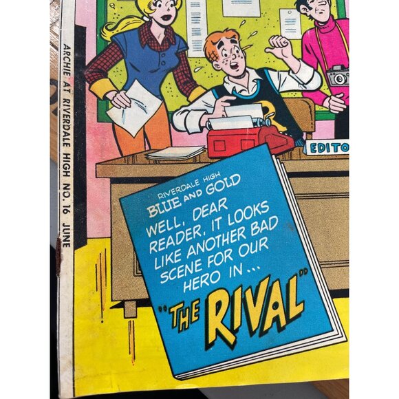 Archie Series Archie At Riverdale High #16 June 1974 Comic Book Bagged Boarded - Picture 6 of 6